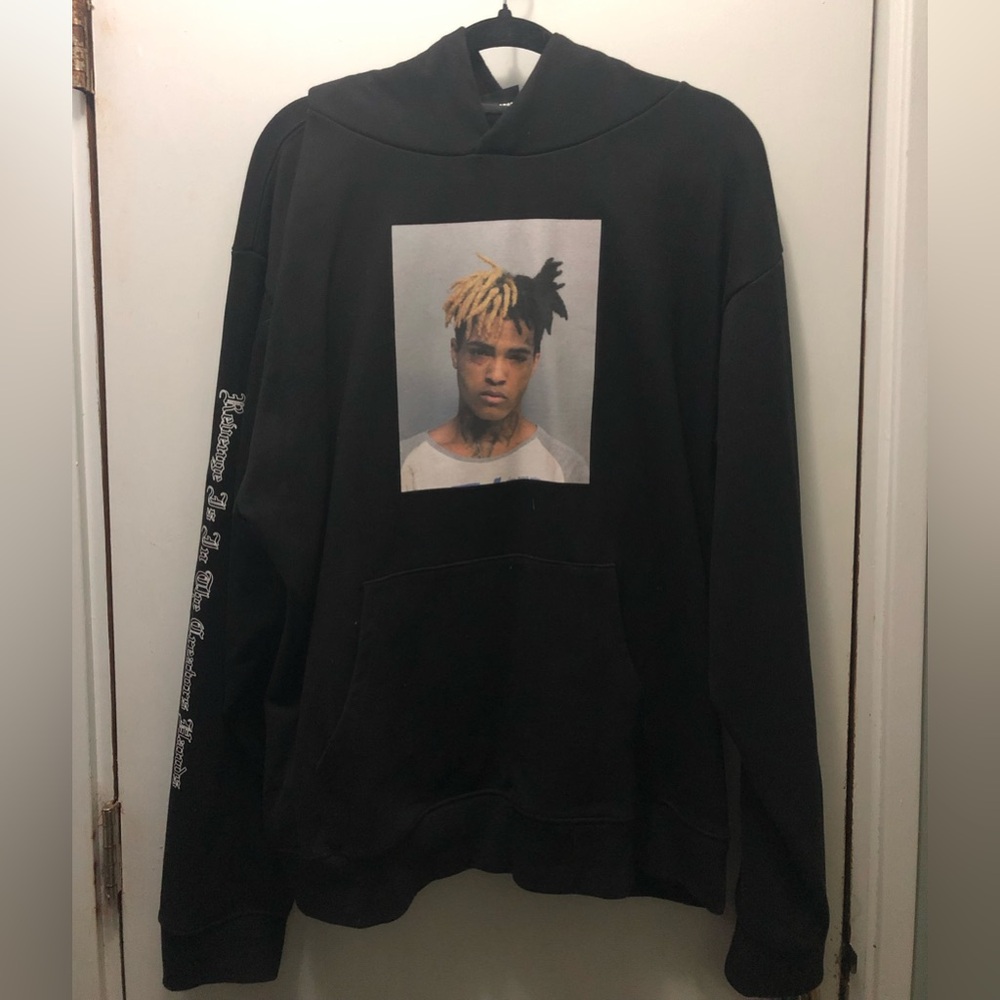 Revenge XXXTENTACION Mugshot Killhand Hoodie XL